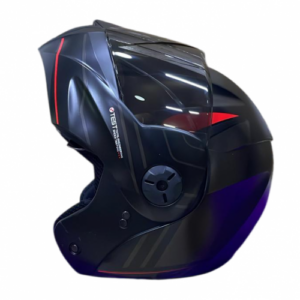 CASCO ABATIBLE ICH 3110 REPLACED NEGRO GRIS OSCURO VISOR DORADO XL (208883)