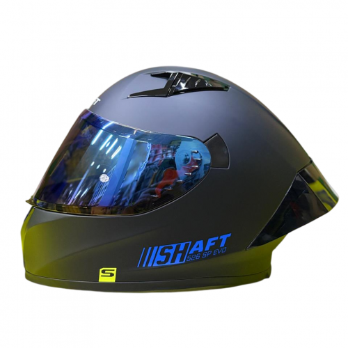 CASCO INTEGRAL SHAFT 526 SP EVO NEGRO AZUL VISOR IRIDIUM M (181396)