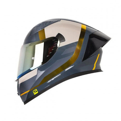 CASCO INTEGRAL SHAFT 526SP EVO EUCLID GRIS OSCURO DORADO VISOR IRIDIUM XL (198891)