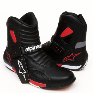 BOTAS PARA MOTOCICLISTA ALPINESTAR NEGRO ROJO 41