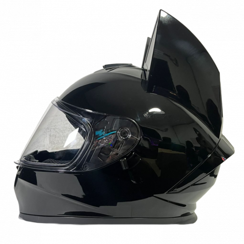 Casco integral IBRK Orejas Negro Brillo L