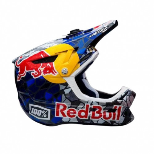 CASCO CROSS 100% RED BULL TALLA XL - BLUE