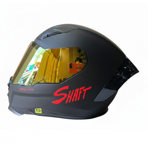 CASCO INTEGRAL SHAFT 562 R SOLID NEGRO ROJO VISOR IRIDIUM L (179449)