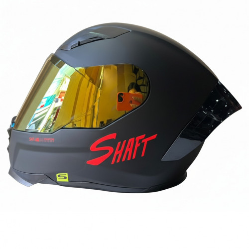 CASCO INTEGRAL SHAFT 562 R SOLID NEGRO ROJO VISOR IRIDIUM M (179448)