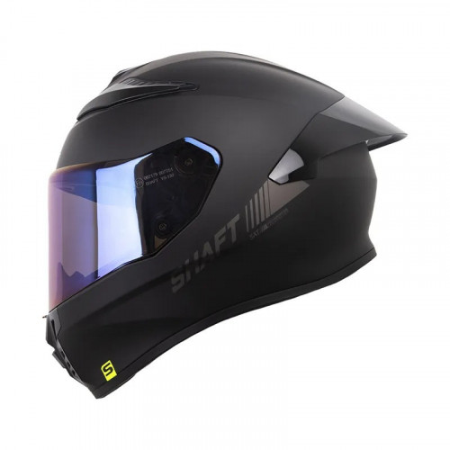 CASCO INTEGRAL SHAFT 584 SP SOLID NEGRO GRIS OSCURO VISOR IRIDIUM AZUL M (184969)