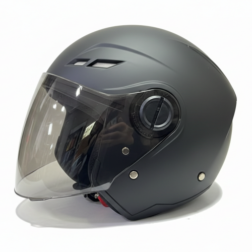 CASCO ABIERTO JET 916R NEGRO MATE S