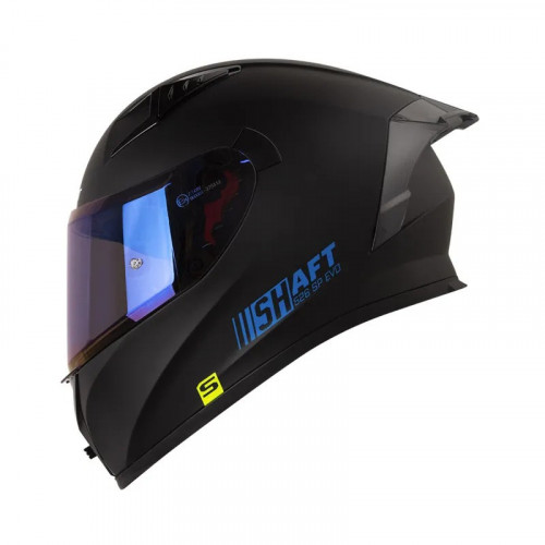 CASCO INTEGRAL SHAFT 526SP EVO SOLID NEGRO AZUL VISOR IRIDIUM S (181395)
