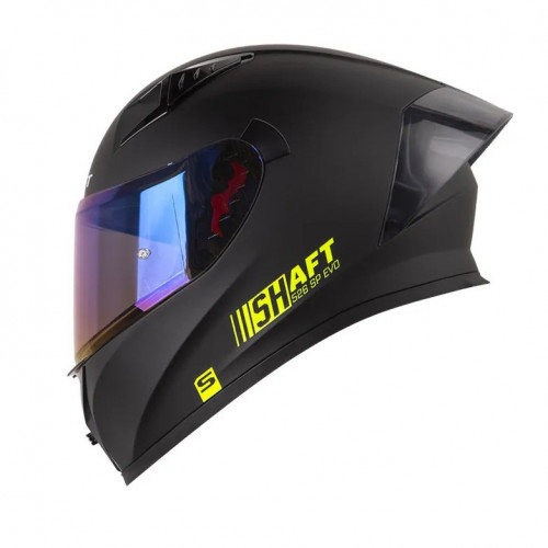 CASCO INTEGRAL SHAFT 526SP EVO SOLID NEGRO AMARILLO VISOR IRIDIUM M (187434)