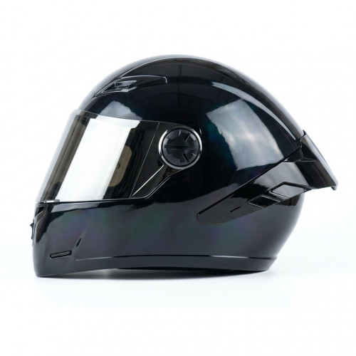 CASCO INTEGRAL ICH 501 SP SOLID NEGRO BRILLO VISOR SMOKE M -197346