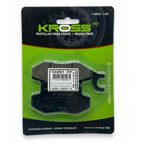 PASTILLA FRENO KROSS SUZUKI GS-125 DEL. 08 TS125 DEL. 07-09