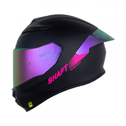CASCO INTEGRAL SHAFT 584 SP SOLID NEGRO FUCSIA VISOR IRIDIUM IRIDIUM S (196080)