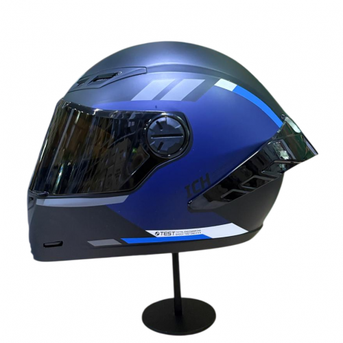 CASCO INTEGRAL ICH 501 SP HCI NEGRO AZUL MATE VISOR SMOKE XL -214684