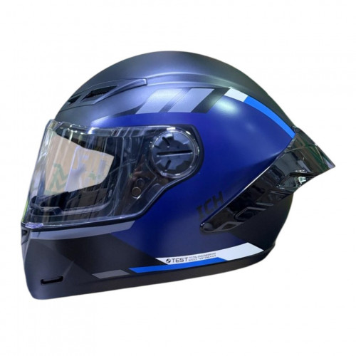 CASCO INTEGRAL ICH 501 SP HCI NEGRO AZUL VISOR TR M -214690