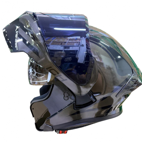 CASCO ABATIBLE ICH 3120 XTREME NEGRO GRIS VISOR SMOKE XL (209613)