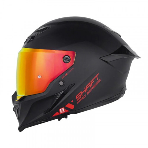 CASCO INTEGRAL SHAFT_PRO 615 DV SOLID NEGRO ROJO VISOR IRIDIUM L (199027)