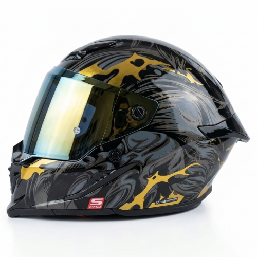 CASCO INTEGRAL SHAFT_PRO 615 DV WEREMOLF NEGRO GRIS VISOR IRIDIUM M (199009)