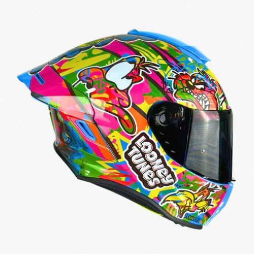 CASCO DC EDGE INTEGRAL SHANGHAI LOONEY TUNES BRILLO VISOR IRIDIUM M