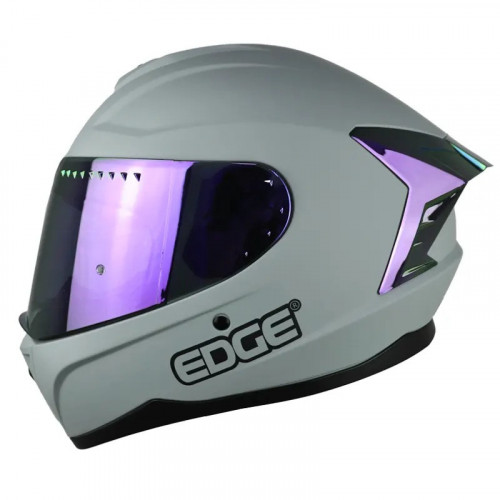 CASCO EDGE INTEGRAL EXTREME SOLID GRIS MORADO MATE M