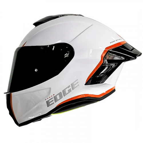 CASCO EDGE INTEGRAL SHANGHAI RUSH BLANCO NARANJA BRILLO XL