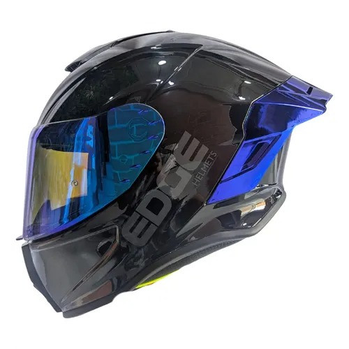 CASCO EDGE INTEGRAL SHANGHAI SOLID NEGRO AZUL BRILLO L