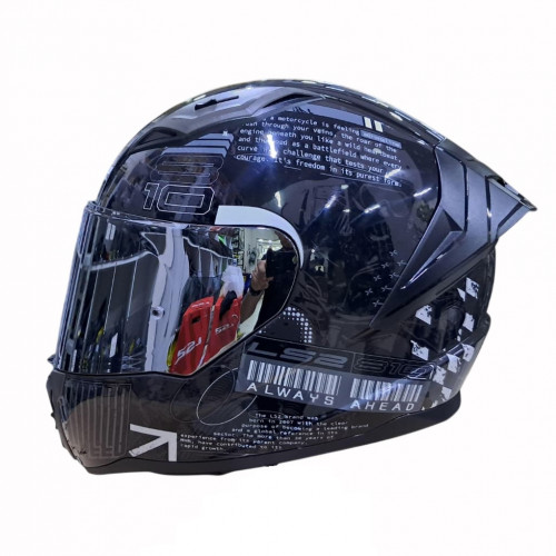 CASCO INTEGRAL LS2 FF810 HISTORY GRIS OSCURO GRIS VISOR SILVER XL (171363)