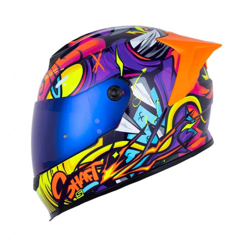 CASCO INTEGRAL SHAFT 502 SP ZTEPH MORADO NARANJA VISOR IRIDIUM L (199630)
