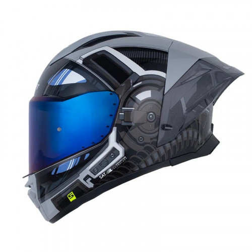 CASCO INTEGRAL SHAFT 596SP COSMO GRIS OSCURO VISOR IRIDIUM XL (194716)