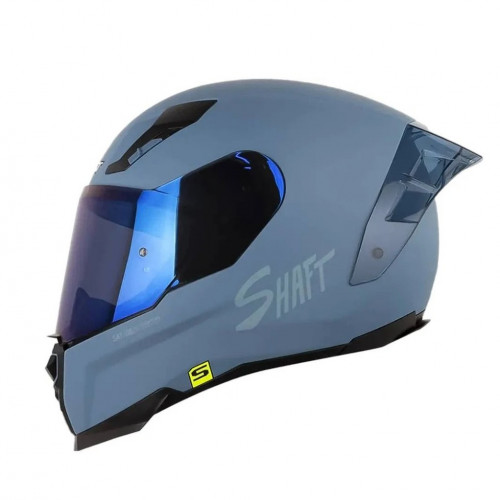 CASCO INTEGRAL SHAFT 562 R SOLID AZUL GRIS VISOR IRIDIUM XL (195326)