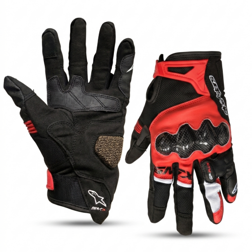 GUANTES ALPINESTAR SMR-R NEGRO ROJO M