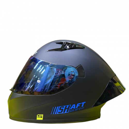 CASCO INTEGRAL SHAFT 526 SP EVO NEGRO AZUL VISOR IRIDIUM L (181397)