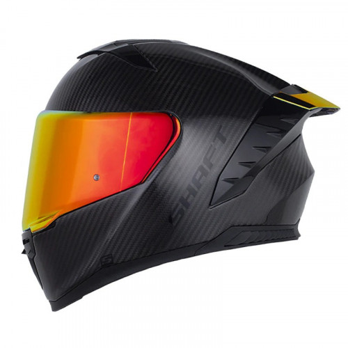 CASCO INTEGRAL SHAFT CARBONITE NEGRO CARBONO VISOR ROJO M (204798)
