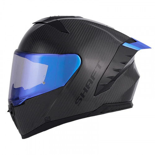 CASCO INTEGRAL SHAFT CARBONITE NEGRO CARBONO VISOR AZUL XL (204788)