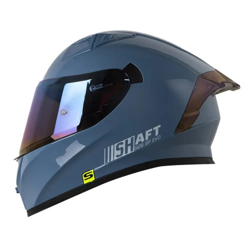 CASCO SHAFT 526SP EVO SOLID AZUL GRIS CLARO VISOR IRIDIUM AZUL XL (198897)