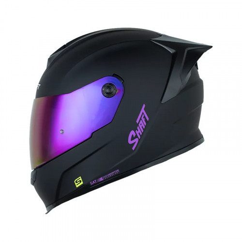 CASCO SHAFT 502SP SOLID NEGRO MORADO VISOR IRIDIUM S (199617)