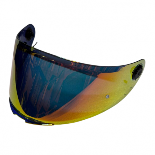 VISOR MT V14B DORADO ROJO