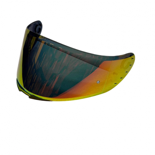 VISOR MT V14 DORADO ROJO