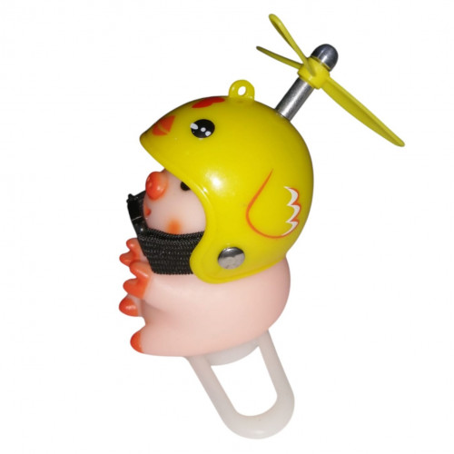 CERDITO CASCO AMARILLO POLLITO ALAS