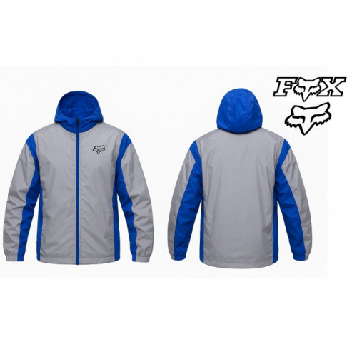 CHAQUETA FOX CORTAVIENTOS REFLECTIVA LÍNEA AZUL M