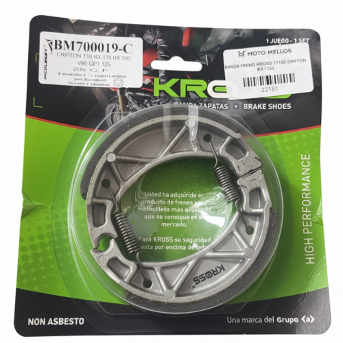 BANDA FRENO KROSS T110D CRIPTON RX-115J