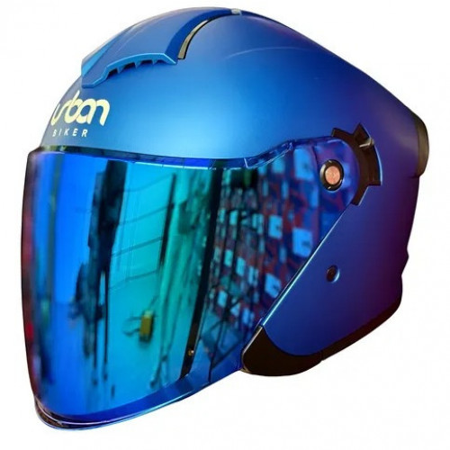 Casco  Abierto Certificado Urban Biker 92 Visor Iridium de color