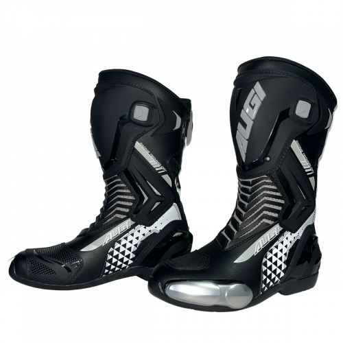 Botas Moto Velocidad Augi Negro Gris
