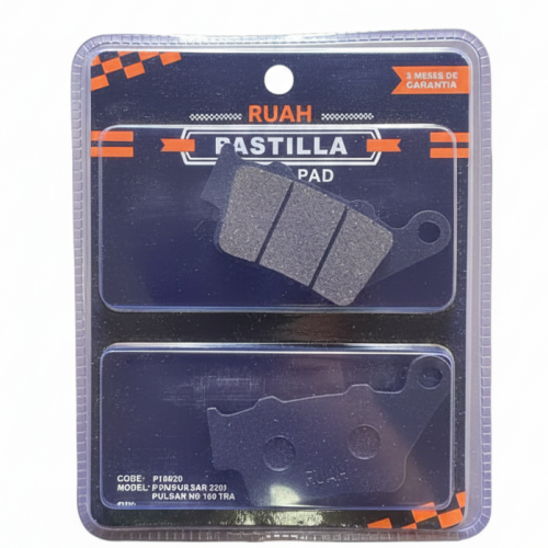 Pastilla Freno Tras Ktm/pulsar 2 20/ Pulsar NS 160 Ruah (past007)