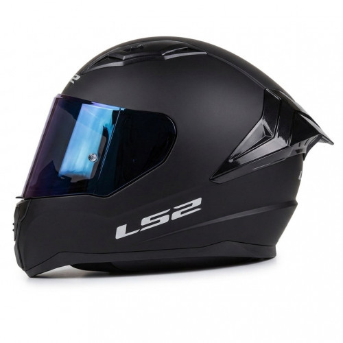 Casco Integral Ls2 Ff810 Solid Negro Mate Visor Azul S