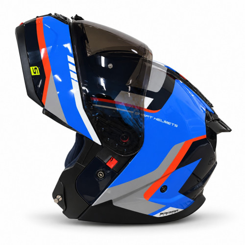 Casco Abatible SHAFT 3540 DV Lexx Azul Oscuro Azul Visor Smoke Claro M