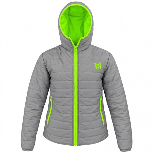 Chaqueta Enguatada Reflectiva Verde Neon