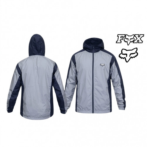 Chaqueta Fox Cortavientos Reflectiva Linea Azul Oscuro Xxxl