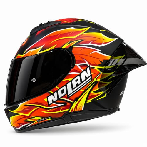 Casco Integral Nolan 606 Sport Replica Negro Naranja Visor Smoke (200032)