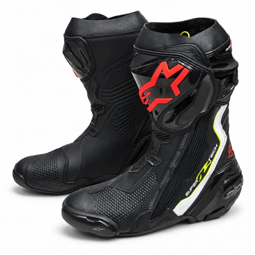 Bota Moto Velocidad Alpinestar Supertech R Boots Negro Rojo 41